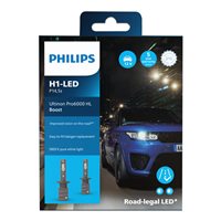 Philips Ultinon Pro6000 Boost LED H1 ECE godkendt - Sæt