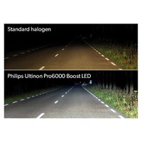 Philips Ultinon Pro6000 Boost LED H1 ECE godkendt - Sæt