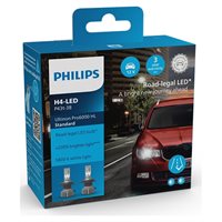 Philips Ultinon Pro6000 STD LED H4 ECE godkendt. Sæt
