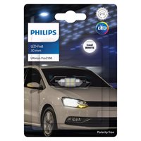 Philips Ultinon Pro3100 6000K Pinol 30mm 12V - 1 stk.