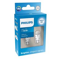 Philips Ultinon Pro6000 8000K W5W Hvid 12V - Sæt