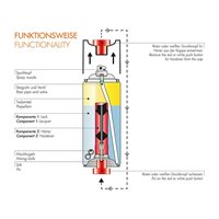 Foliatec 2 komponent Universallak metallisk sølv 400ml