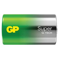 GP Super Alkaline D-batteri 13A/LR20 2-pak