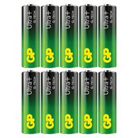 GP Ultra Plus Alkaline AA-batteri 15AUP/LR6 10-pak