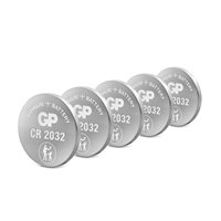 GP knapcelle, Lithium, CR2032, 5-pak