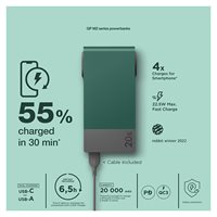 GP M2 Powerbank 20.000 mAh USB-A+USB-C