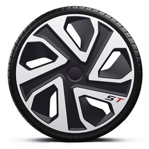 19" ST Sølv hjulkapselsæt