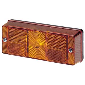 Sidemarkeringslygte orange 110x41x27mm