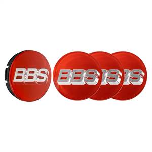 BBS 3D Centerkapsel rød 58071021.4