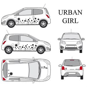 Car deco "urban girl" - sort