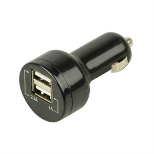 USB-lader med 2 udtag 12/24v  2,1/1,0amp