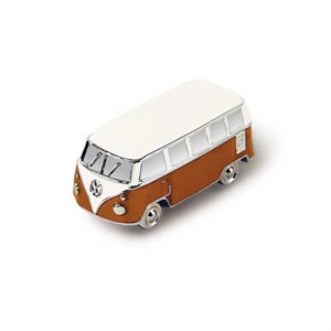Køleskabsmagnet, VW T1 bus 3d orange