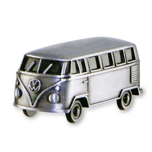 Køleskabsmagnet, VW T1 bus 3d sølv