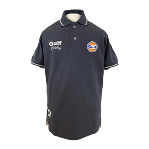 Gulf Vintage polo-shirt. Mørkgrå 3XL