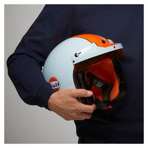 Gulf Oil Racing hjelm lyseblå str.L