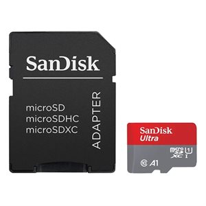 SanDisk Ultra SD kort inkl. adapter 256GB