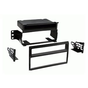 1-DIN radioramme m/lomme Nissan Juke/Tiida piano sort