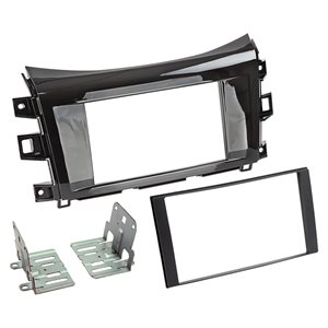 2-DIN radioramme Navara/Alaskan piano sort