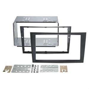 2-DIN radioramme Opel Astra H trækul gummi touch