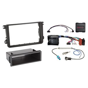 Komplet 2-DIN Kit m. rum Seat/Skoda/VW