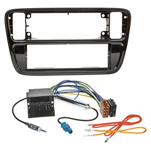 1-DIN kit VW Up 12/2011-06/2016 piano sort passiv