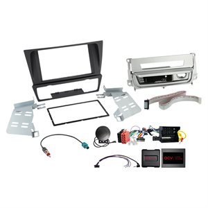 Komplet 2-DIN Kit BMW 3series m. rygerpakke sølv
