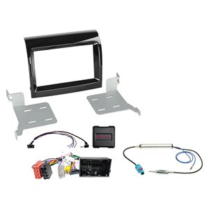 2-DIN kit Citroen/Fiat/Opel/Peugeot m/OEM HU ratbetj.