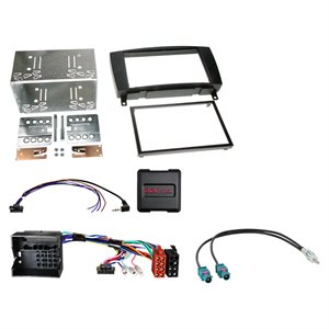 2-DIN kit Mercedes CLK-klasse 04/2005-01/2010 ratbetj.