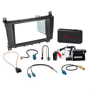 Komplet 2-DIN Kit Mercedes C-class 2004-2008 /Amp