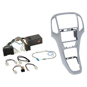Komplet 2-DIN Kit Opel Astra J 2009-2018 platin sølv