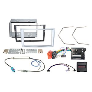 2-DIN kit Opel mat krom ratbetj.