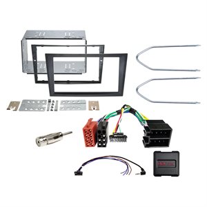 Komplet 2-DIN Kit Opel sort  analogue