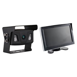 Infrarødt farvebakkamera m. 7" TFT dual-input monitor
