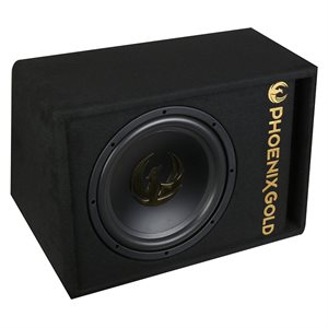 Phoenix Gold 12 subwoofer m kabler og fjernbetjening