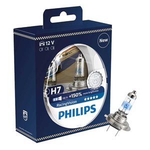 Philips h7 racing Vision 150% 2-pak