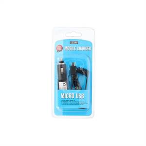 Oplader, Allride, mikro USB, 12-24v