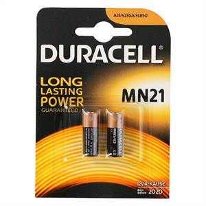 Duracell batteri, MN21. 2 stk.