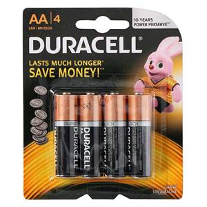 Duracell batteri, AA/LR06. 4 stk.