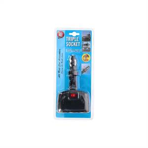3-fordeler stik, Allride, ac, 12-24v, 8a, twist og lock