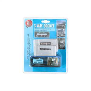 3-fordeler stik, Allride, ac, 12/24v