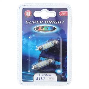 Lastbil pærer, Allride, 24v, 6 leds
