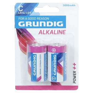 Batteri, grundig, c, 2 stk., lr14