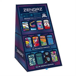 ZENGAZ stormlighter - Cube Display med 48 stk.