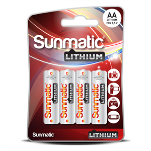 Sunmatic lithium bat. aa 1,5 V