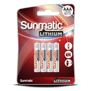 Sunmatic lithium bat. aaa 1,5 V