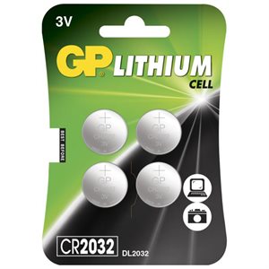 Gp lithium knapcelle batterier 3v cr2032