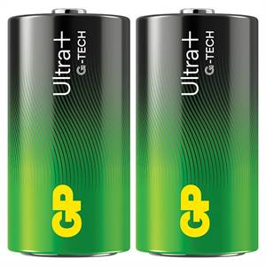 GP Ultra Plus Alkaline C-batteri 14AUP/LR14 2-pak