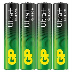 GP Ultra Plus Alkaline AAA-batteri 24AUP/LR03 4-pak