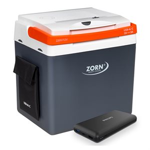 ZORN 25L elektrisk køleboks 12/230V inkl. Powerbank
