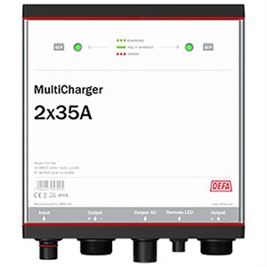 DEFA multicharger 12v 2x35a fast mont.